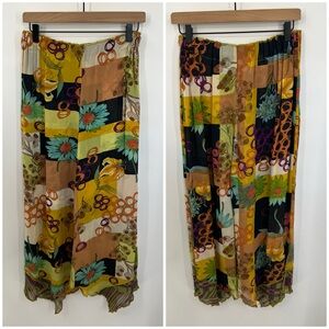 Vintage Nothing Matches bohemian floral wide leg pant